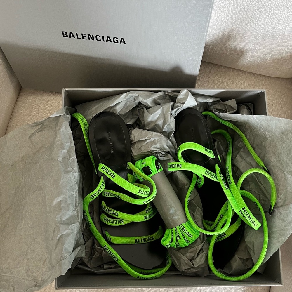 Balenciaga lace sandals